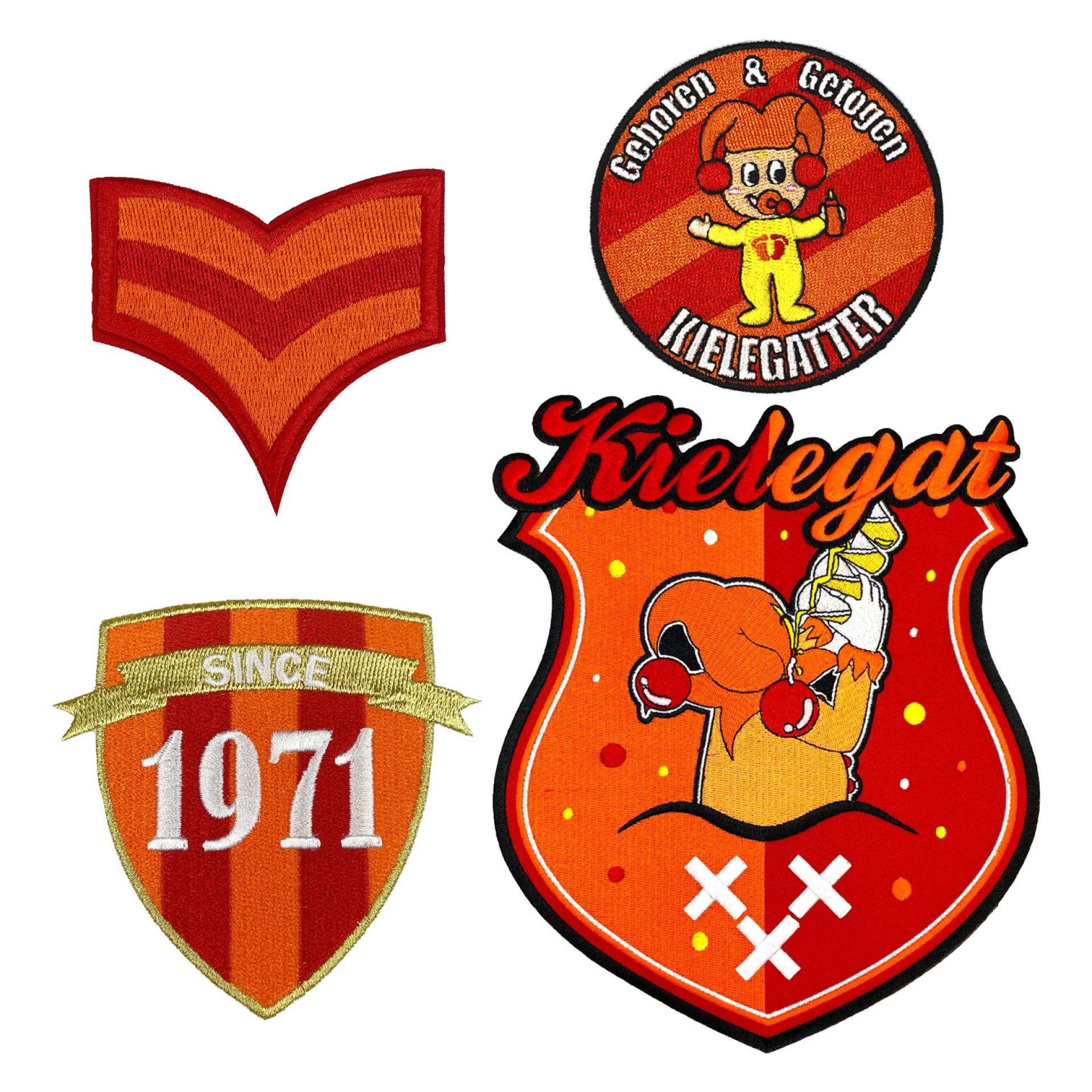 Kielegat jasje met emblemen dames online