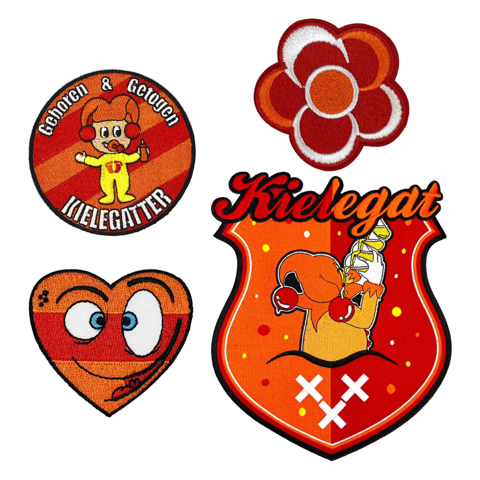 Kielegat jasje met emblemen luxe dames online
