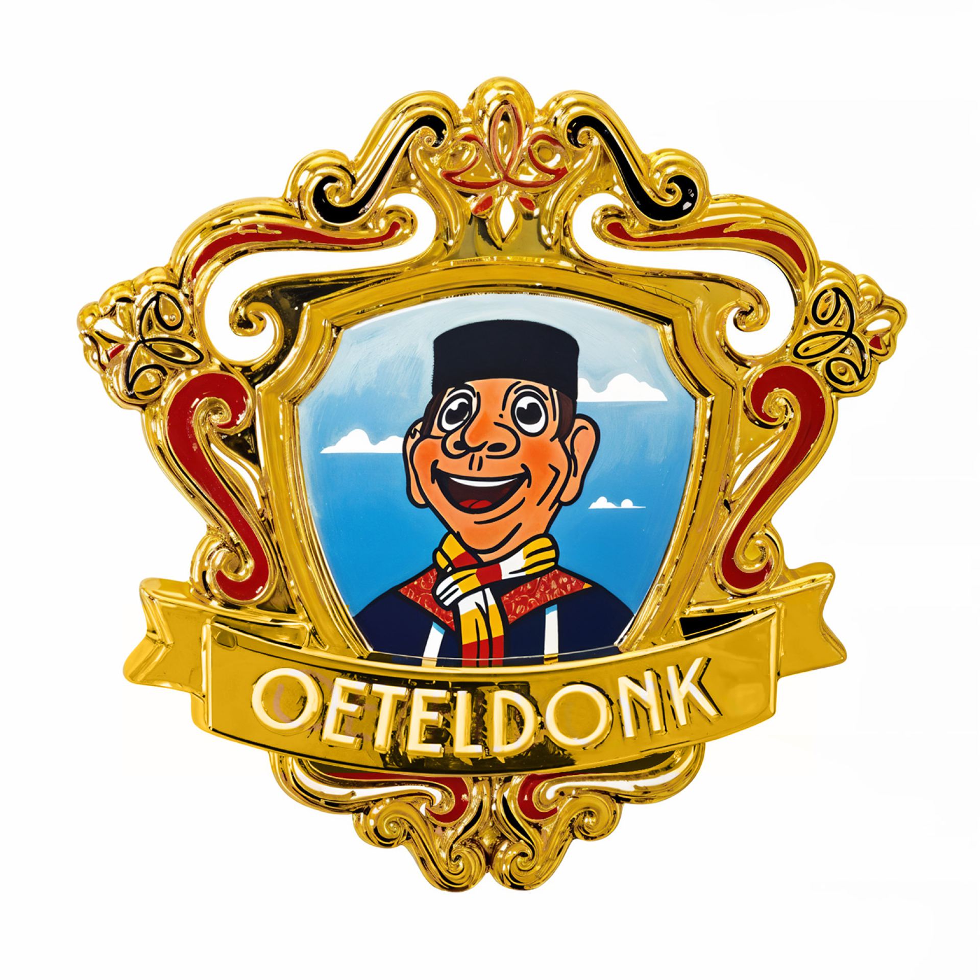 Oeteldonk pin spiegellijst knillis
