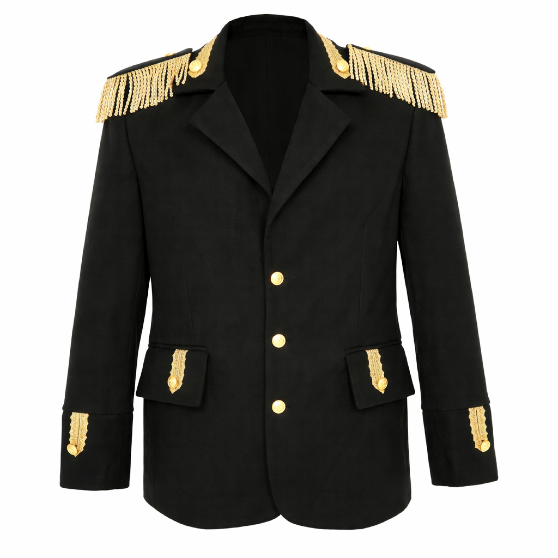 Carnavalsjas heren zwart Luxe