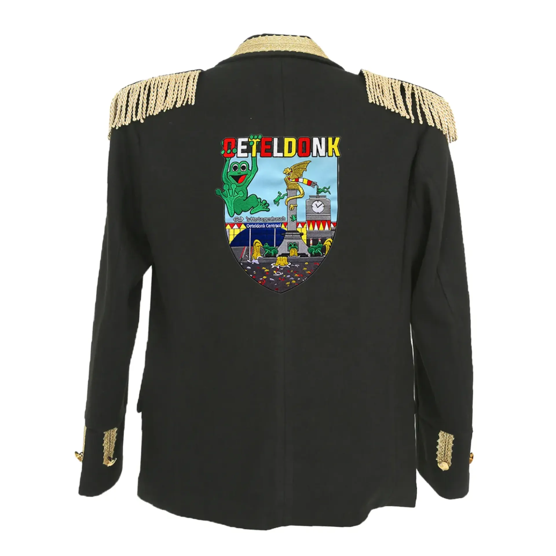 Oeteldonk jasje met emblemen luxe mannen.