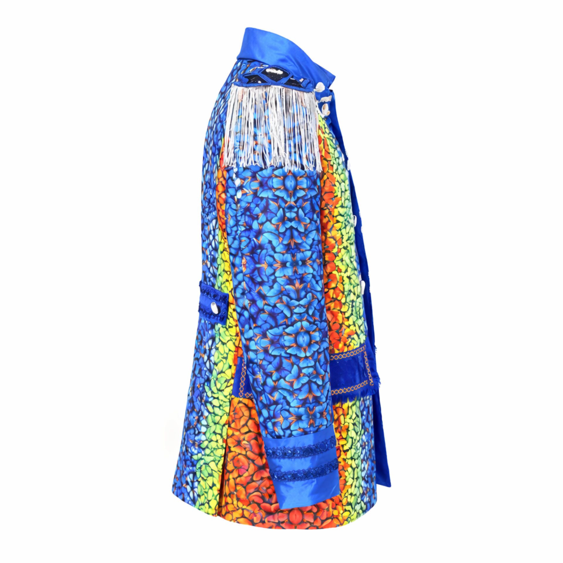 Carnavalsjas heren Vlinder blauw kopen