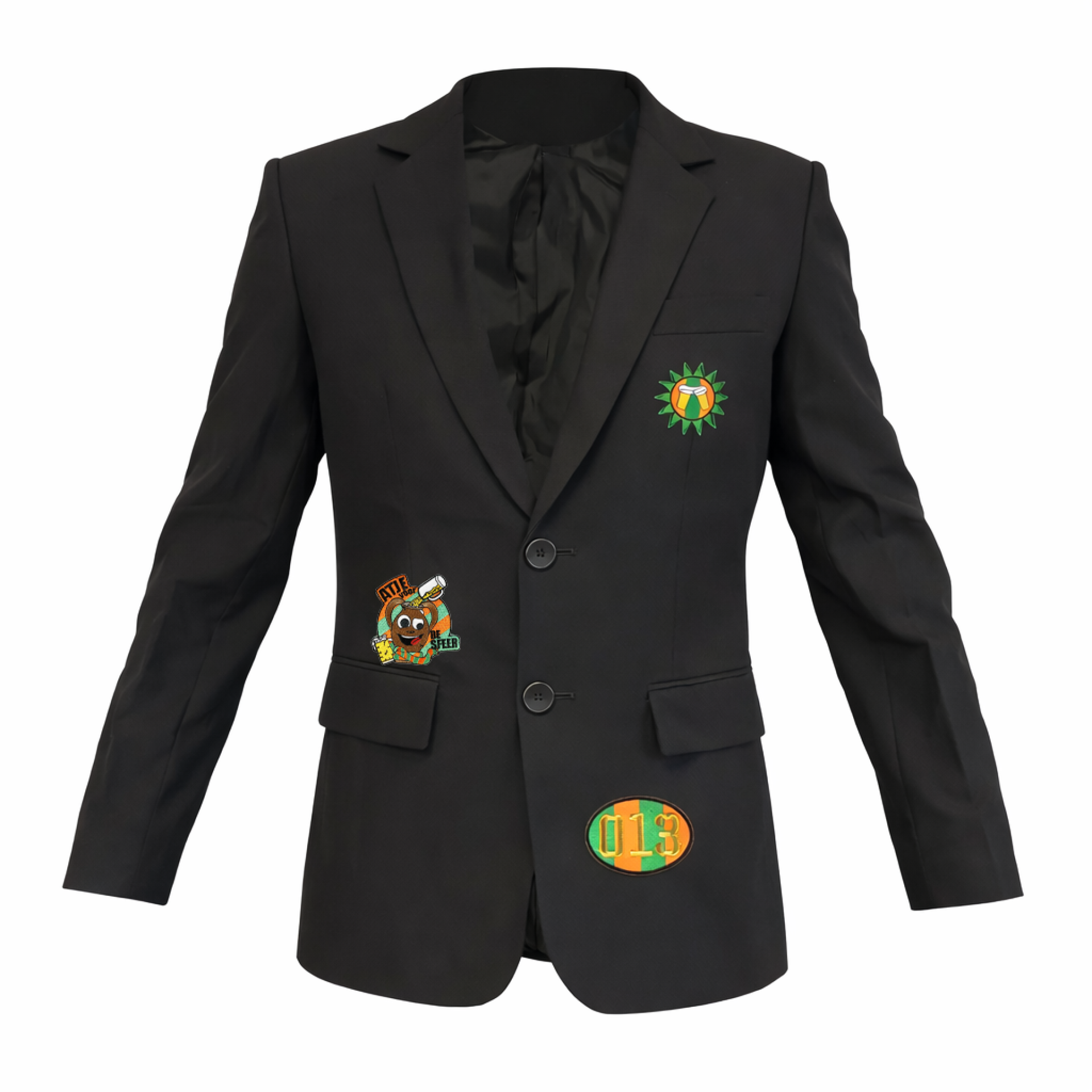 Kruikenstad jasje met emblemen Heren