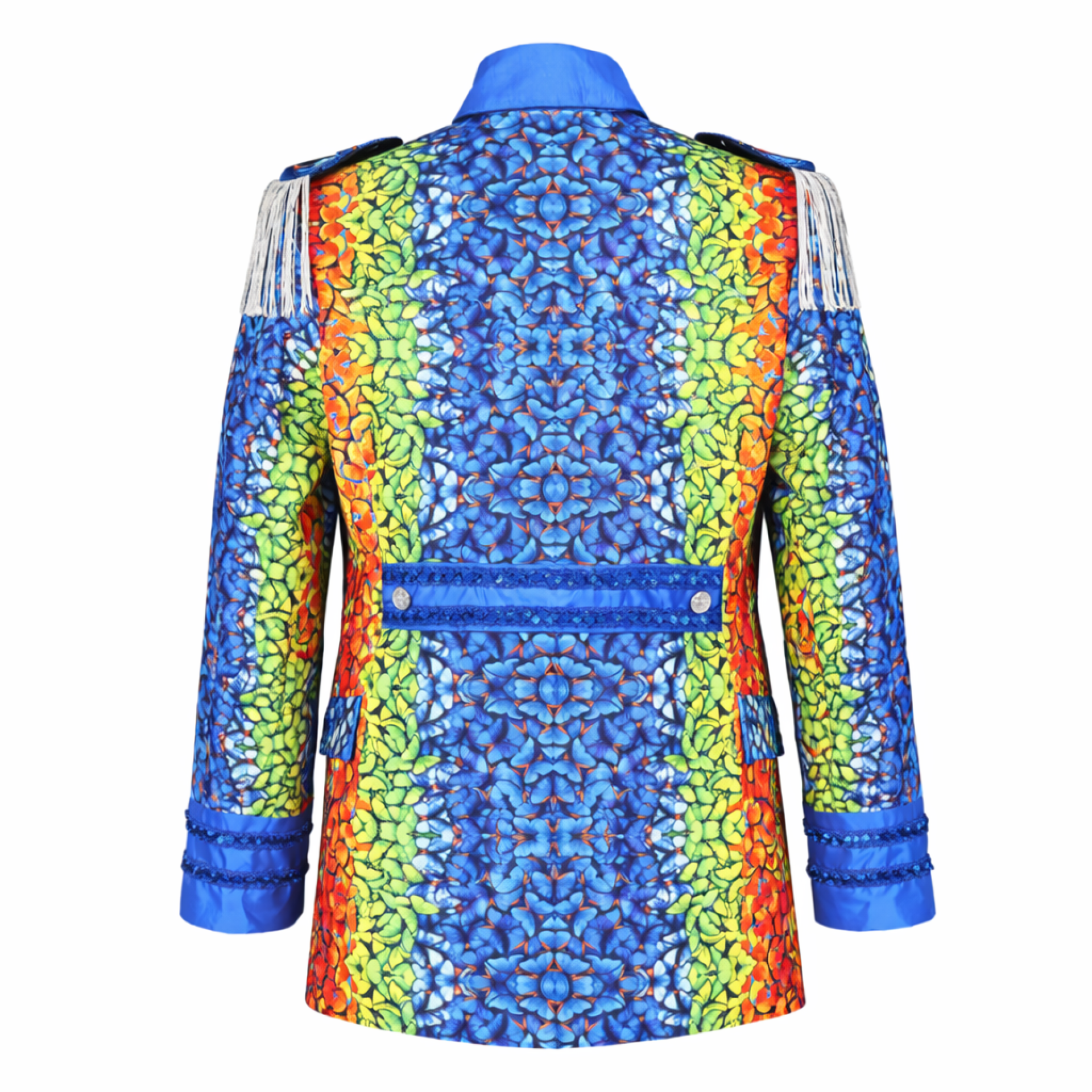 Carnavalsjas heren Vlinder blauw online