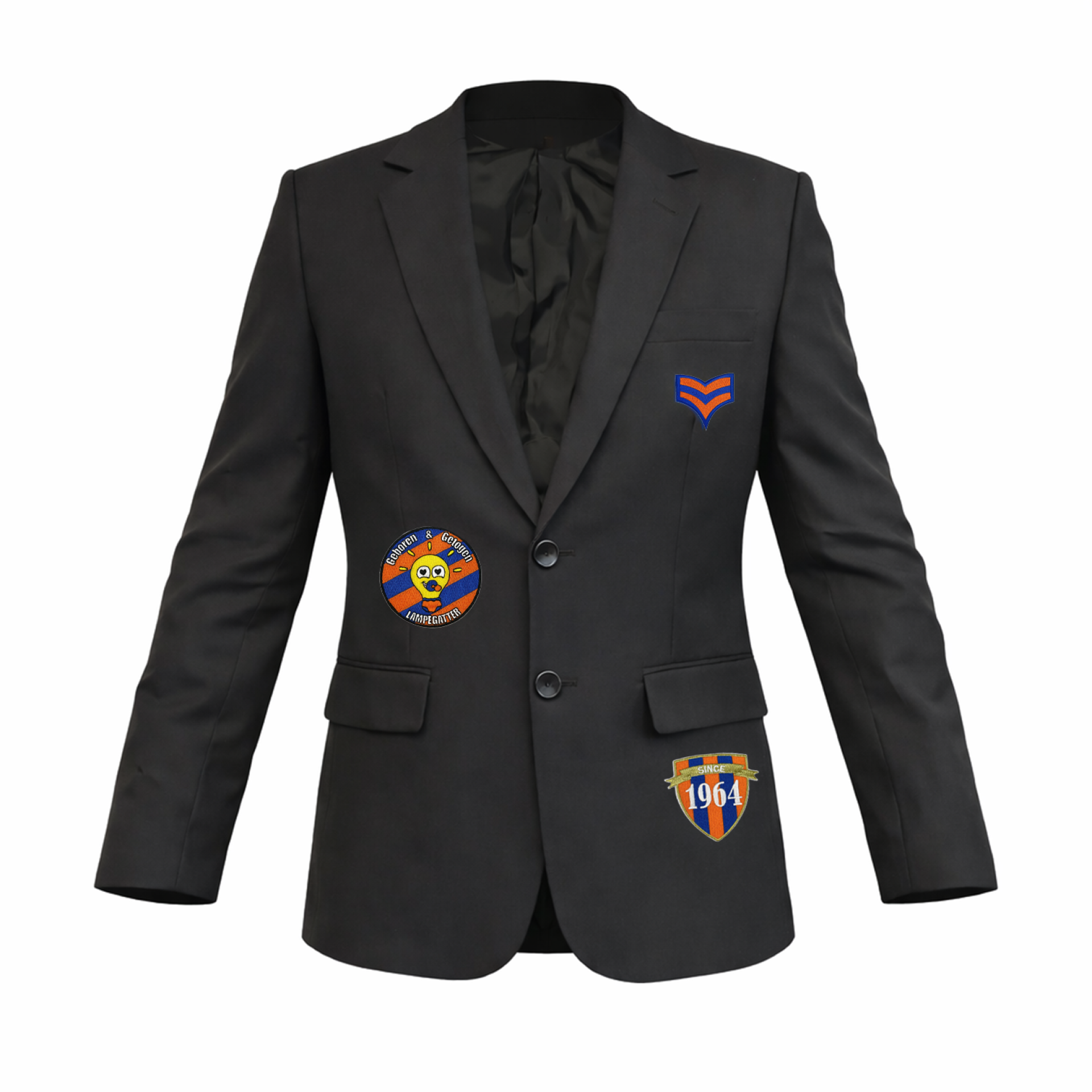 Lampegat jasje met emblemen Heren
