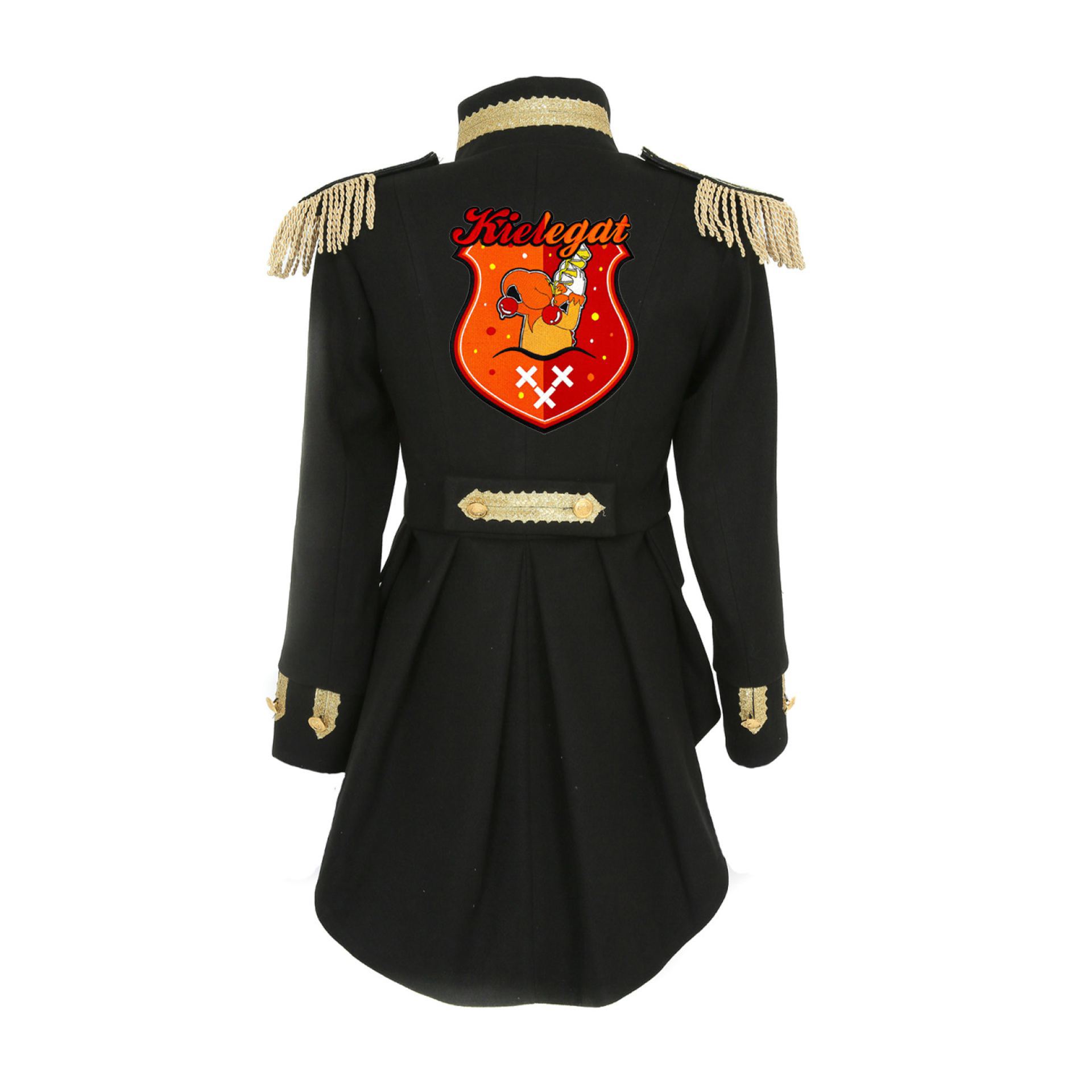 Kielegat jasje met emblemen luxe dames kopen