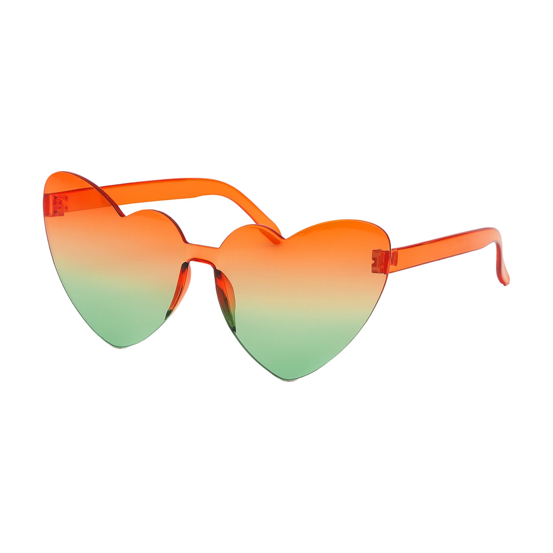 Kruikenstad bril hartjes gekleurde glazen