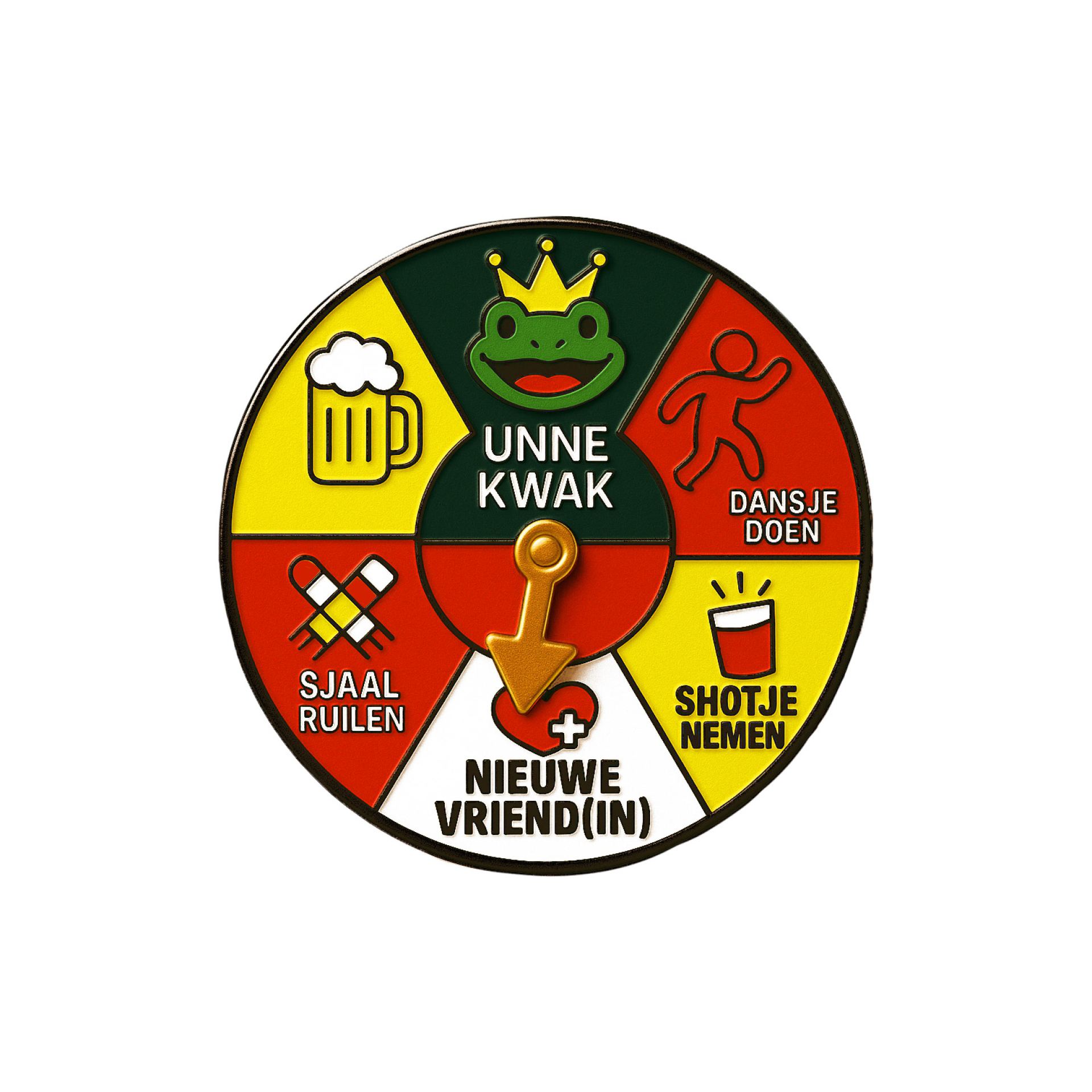 Oeteldonk pin Radje draaien