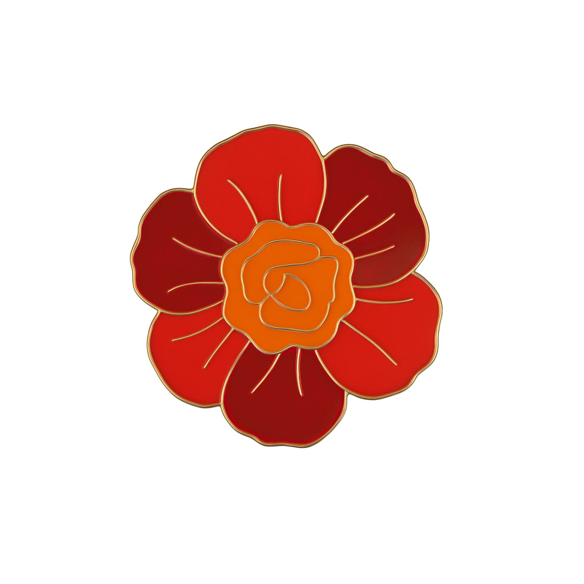 Kielegat pin 3D bloem