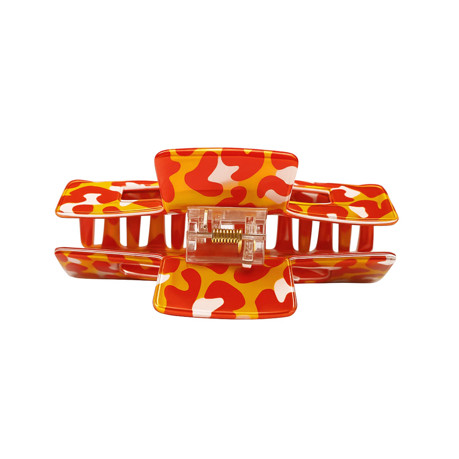 Oeteldonk haarklem panterprint bovenkant