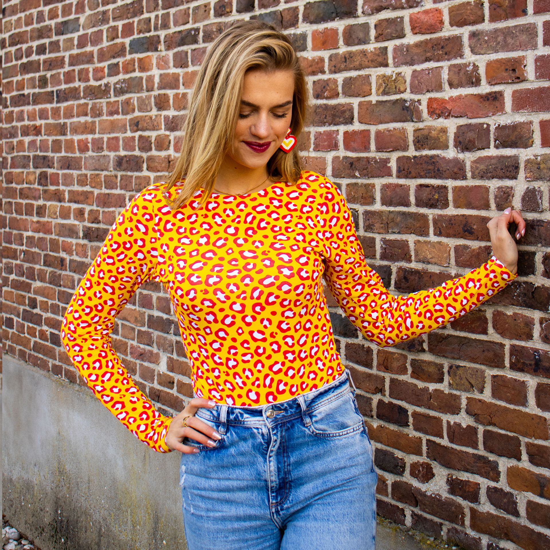 Oeteldonk body dames panterprint voorbeeld