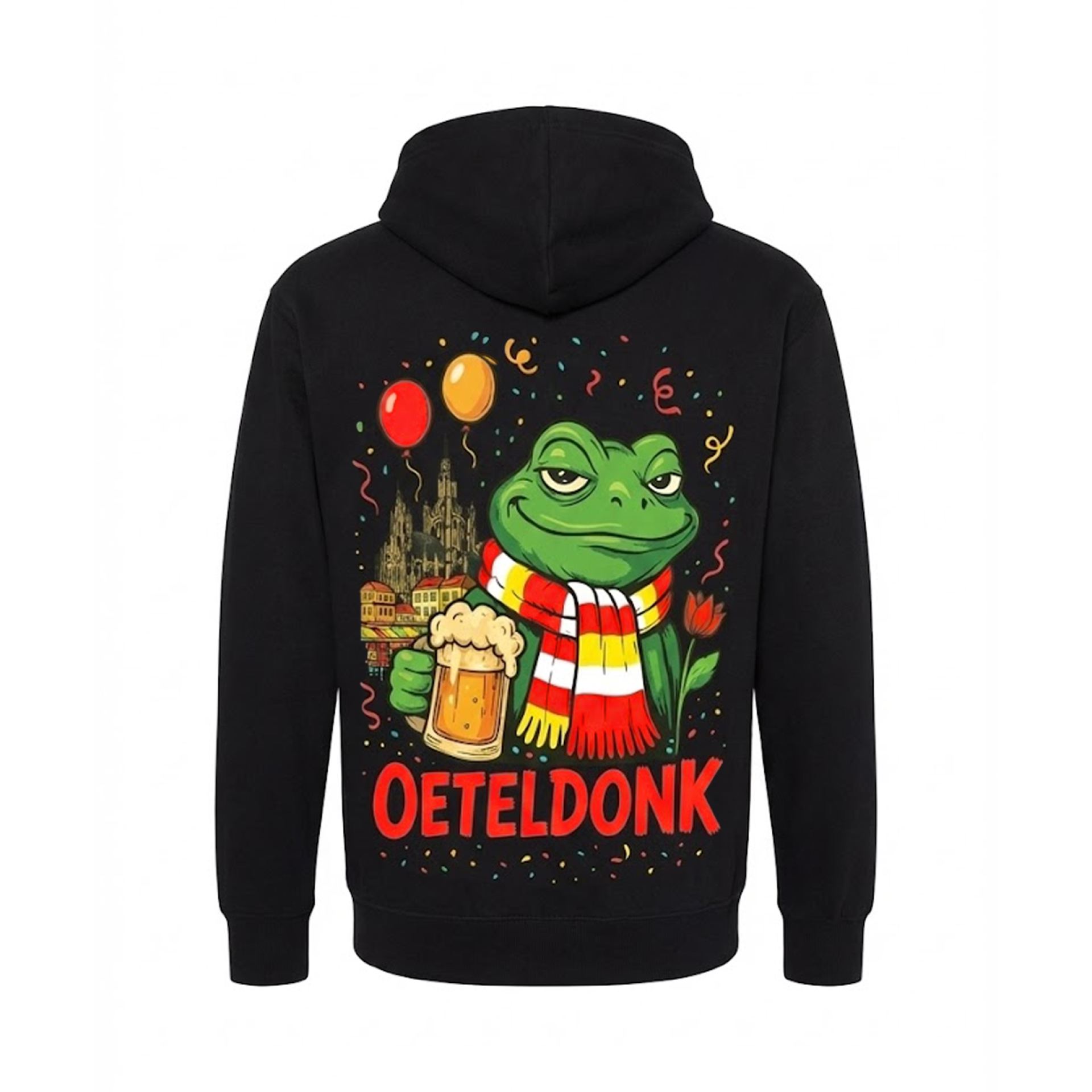 Oeteldonk hoodie unisex achterkant
