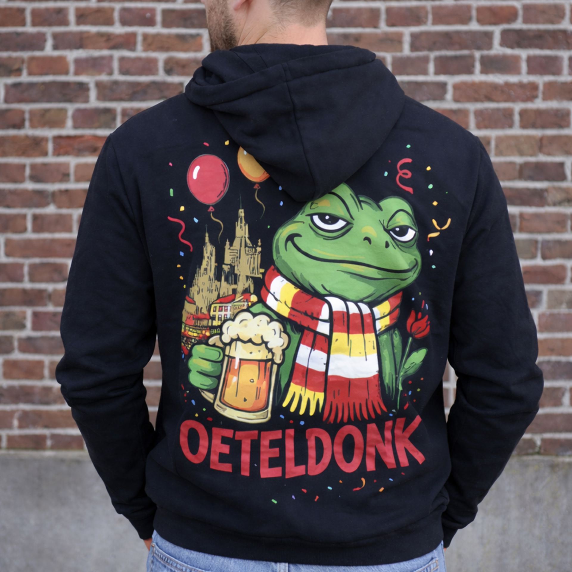 Oeteldonk hoodie unisex heren
