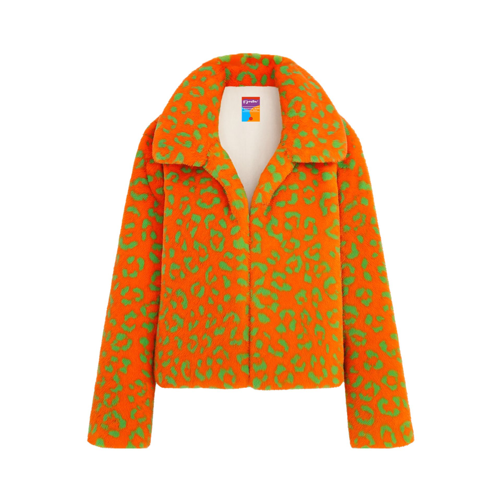 Kruikenstad jasje bontjas panterprint