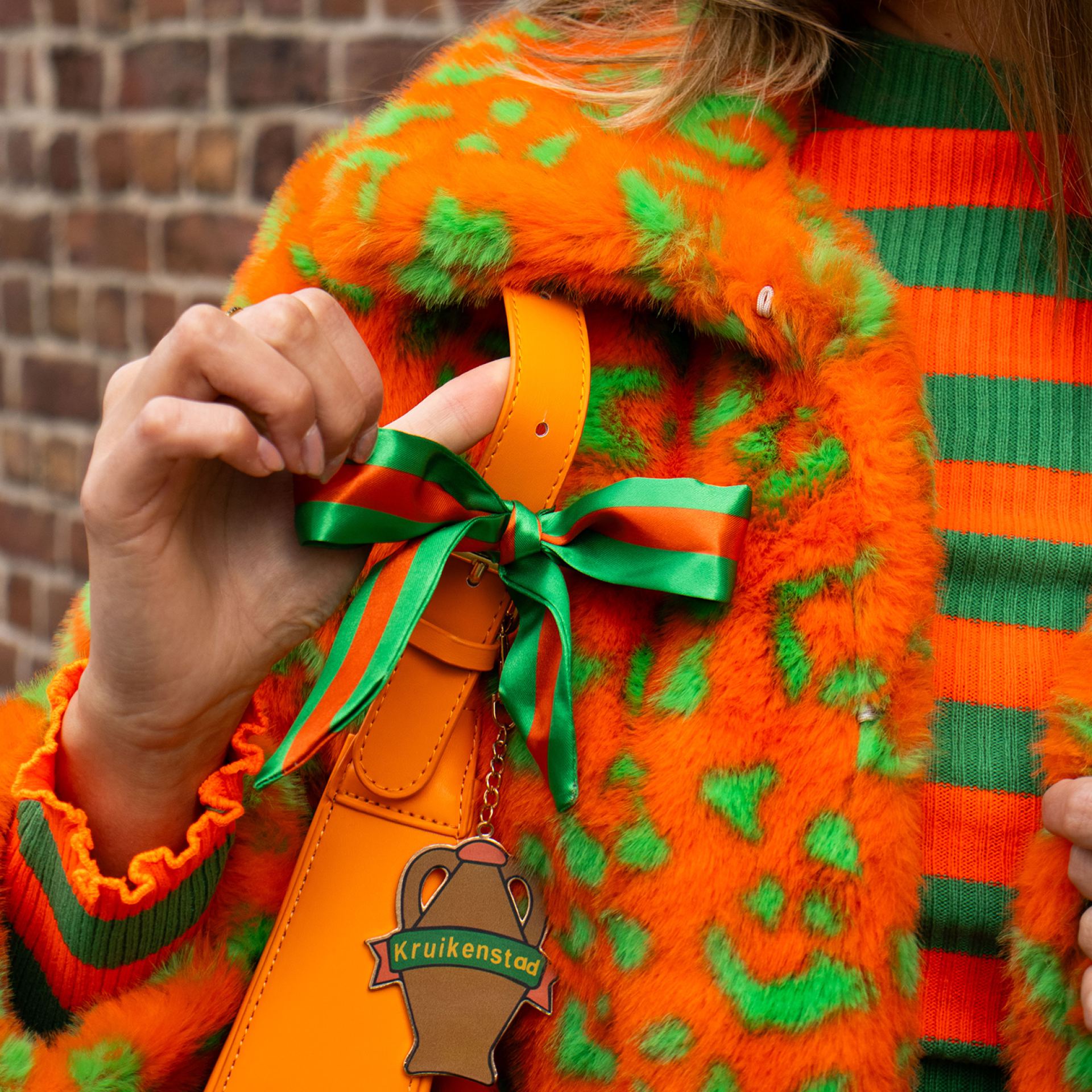 Kruikenstad jasje bontjas panterprint