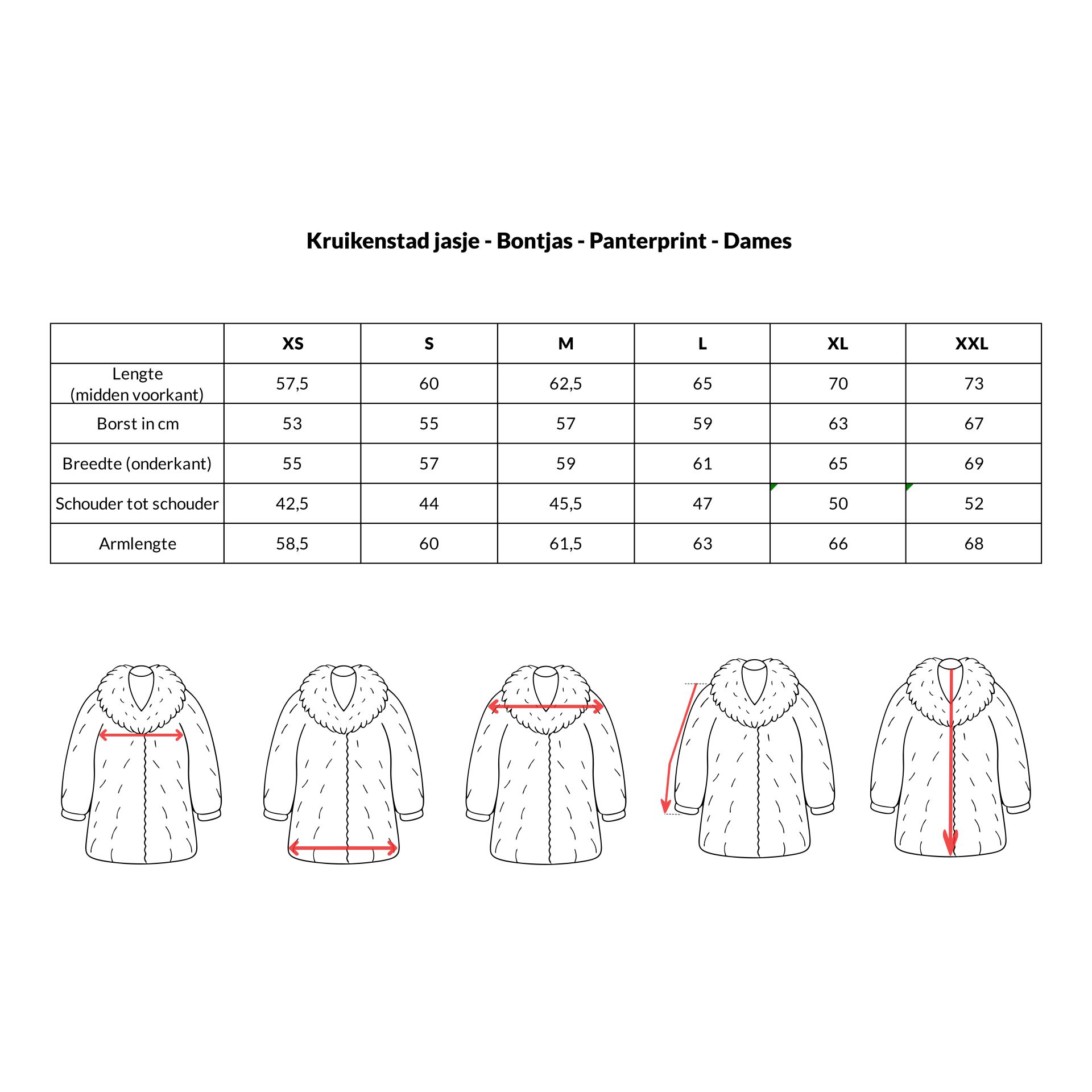 Kruikenstad jasje bontjas panterprint voorbeeld