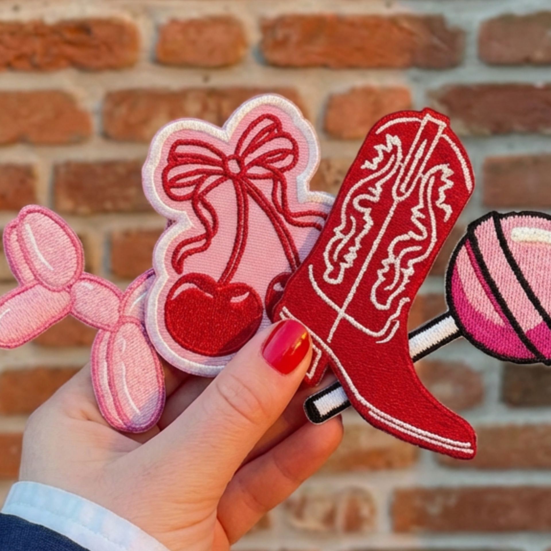 Kruikenstad embleem roze lolly voorbeeld