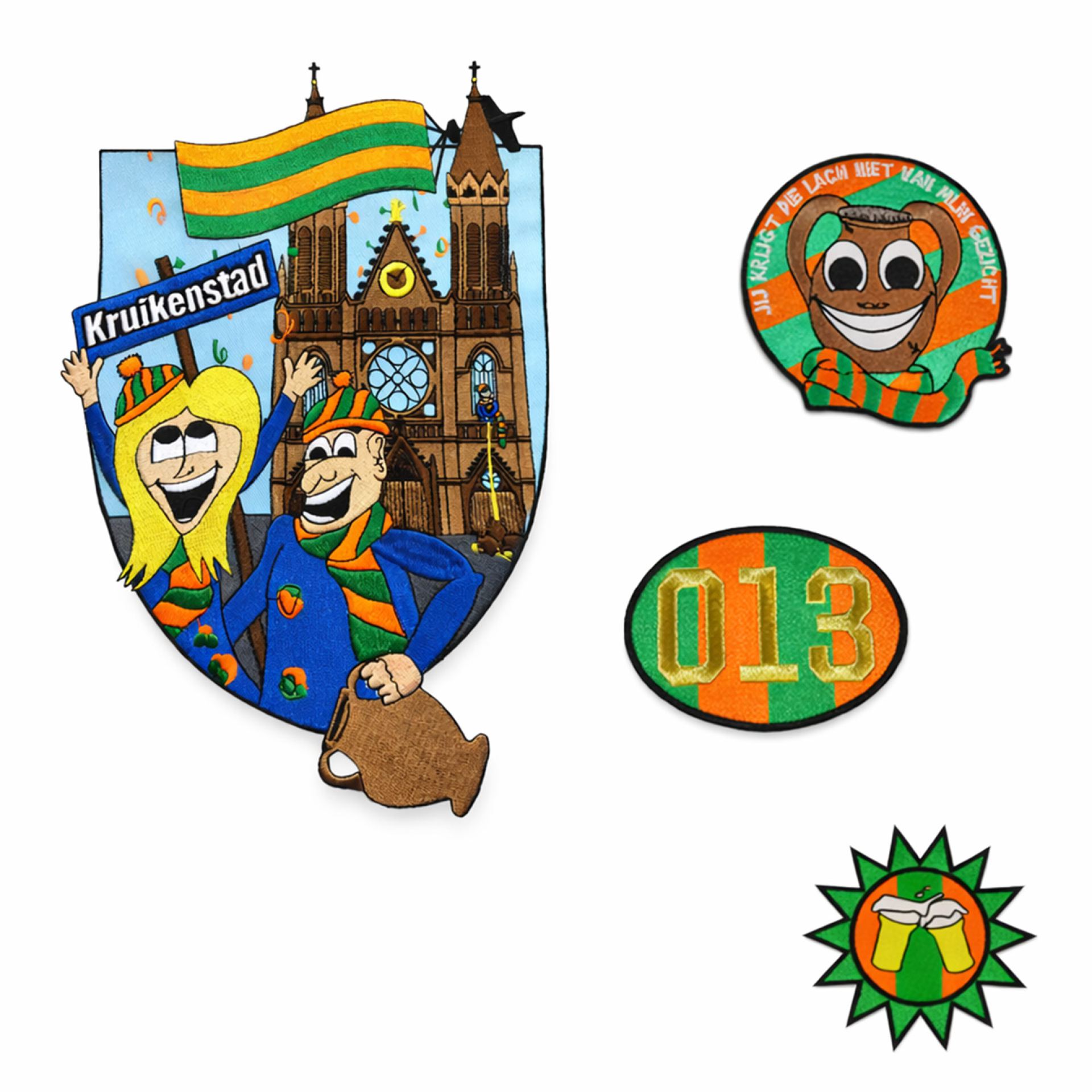 Starterspakket Kruikenstad heren emblemen