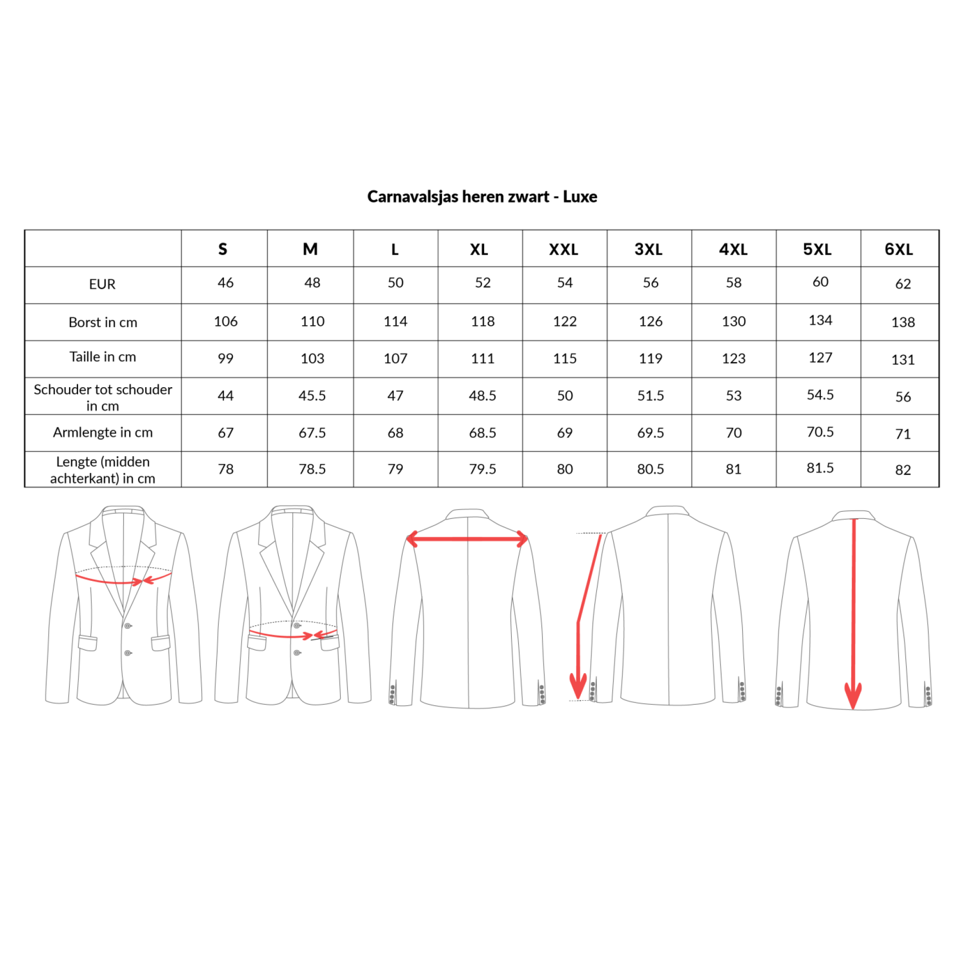 Starterspakket Kruikenstad heren afmetingen