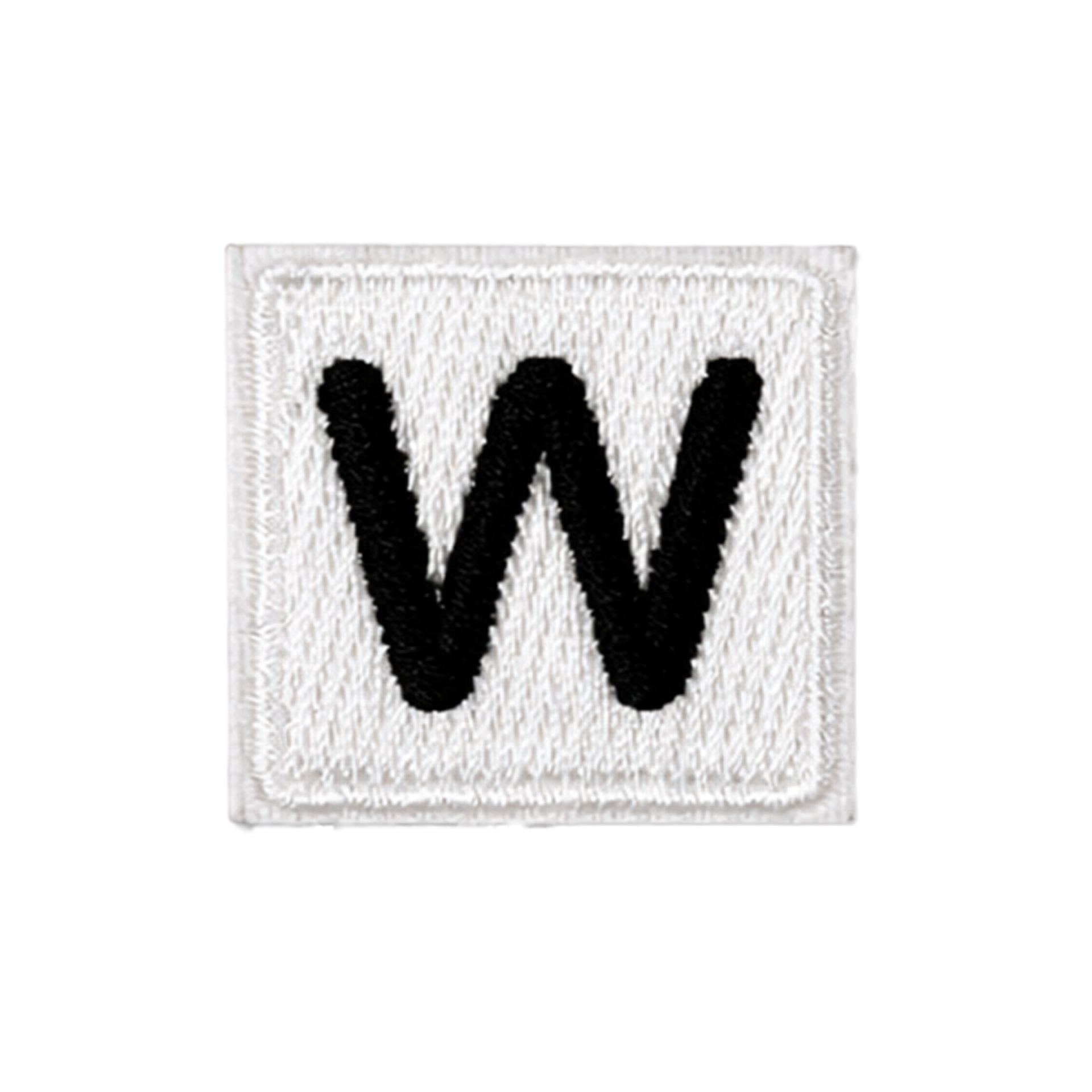 Lampegat embleem Scrabble stijl letter W