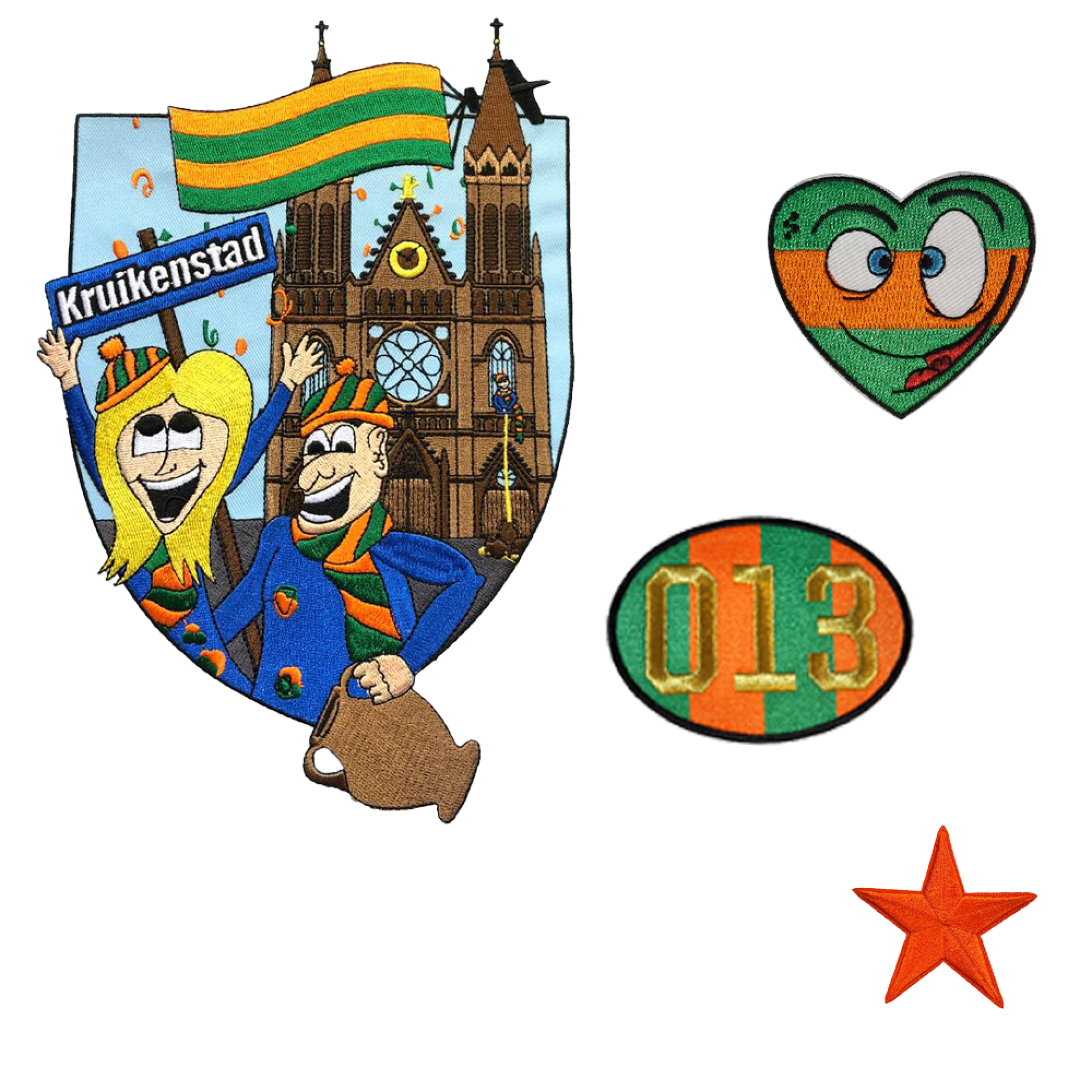 Jasje kruikenstad dames met emblemen