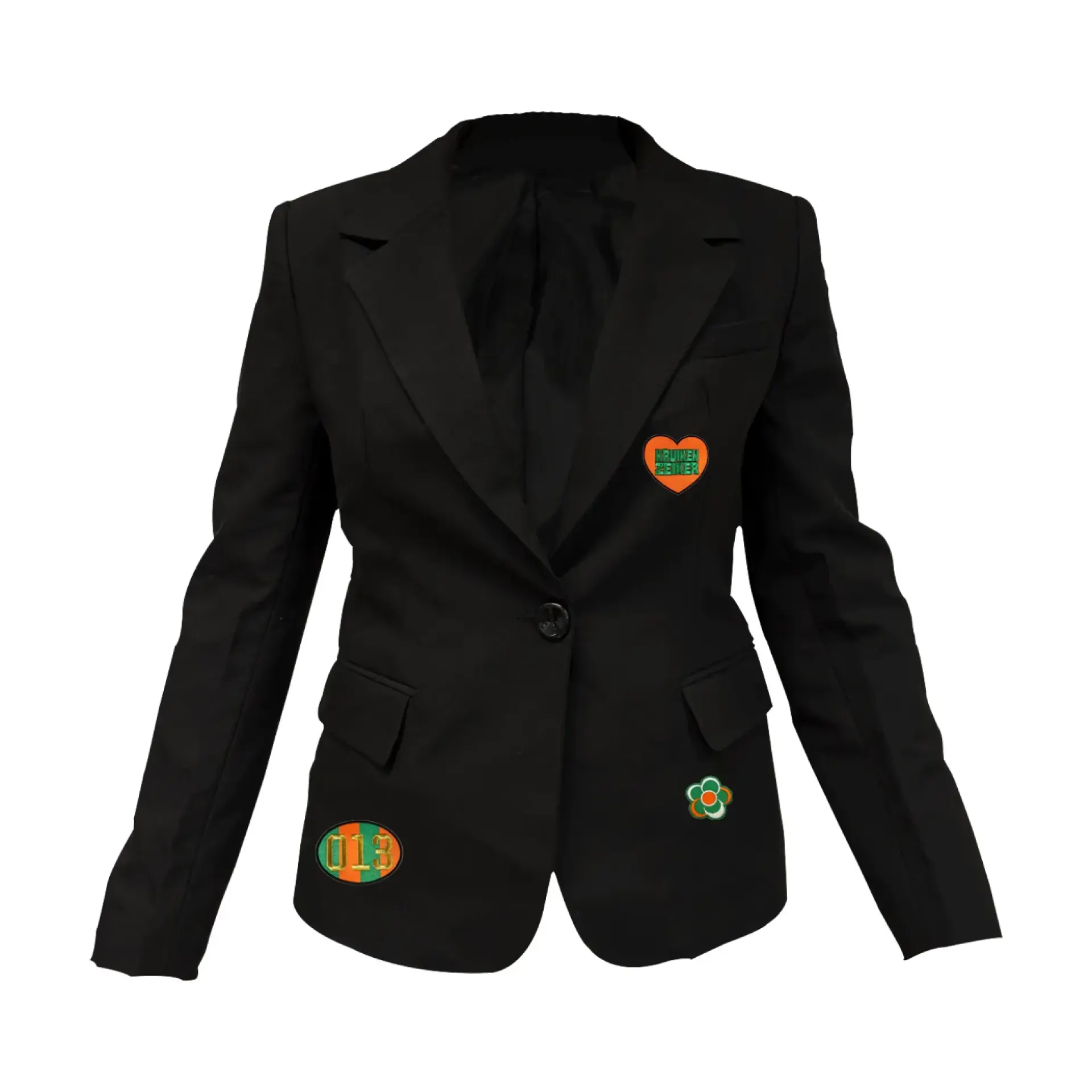 Colbert dames met emblemen kopen.