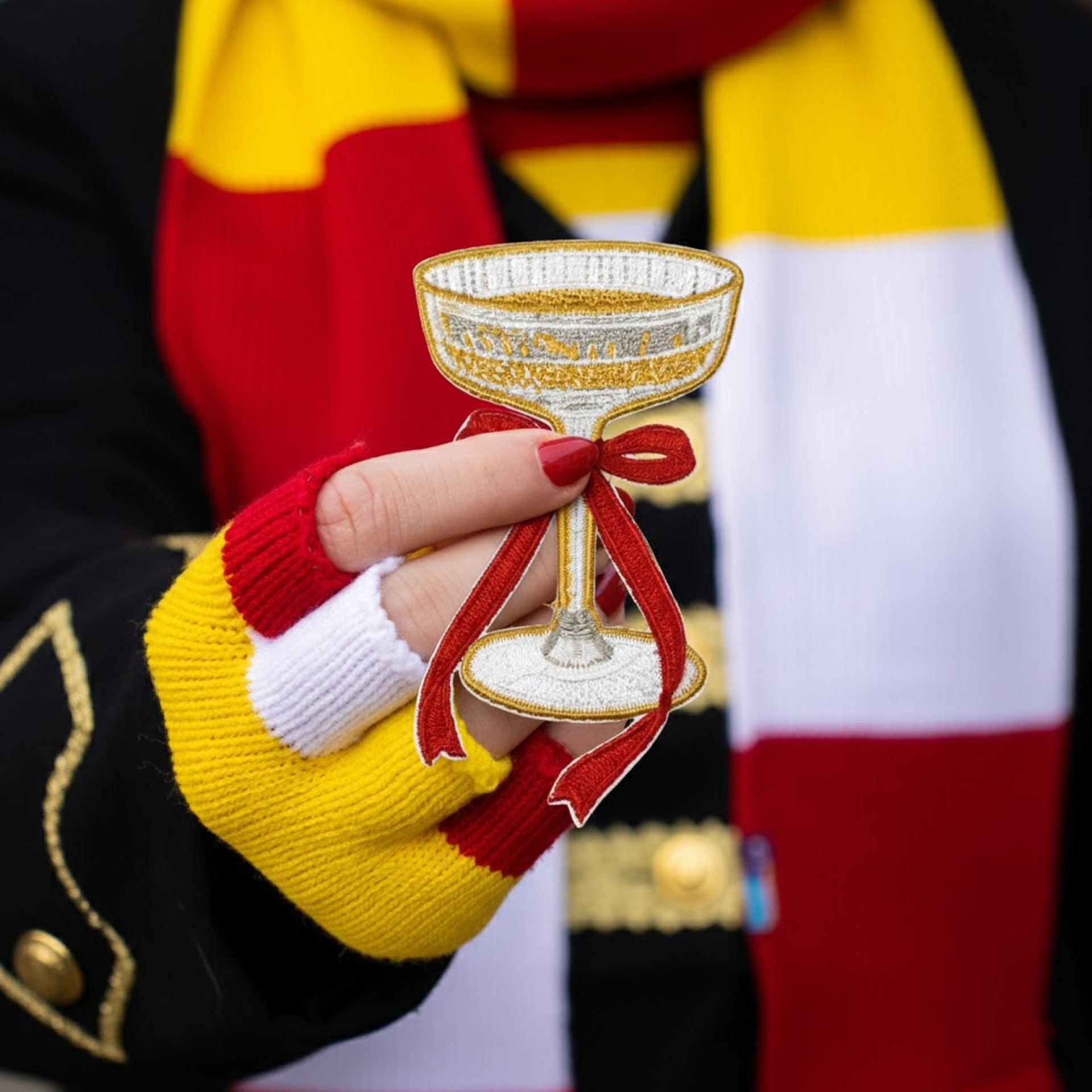 Oeteldonk embleem cocktailglas strik
