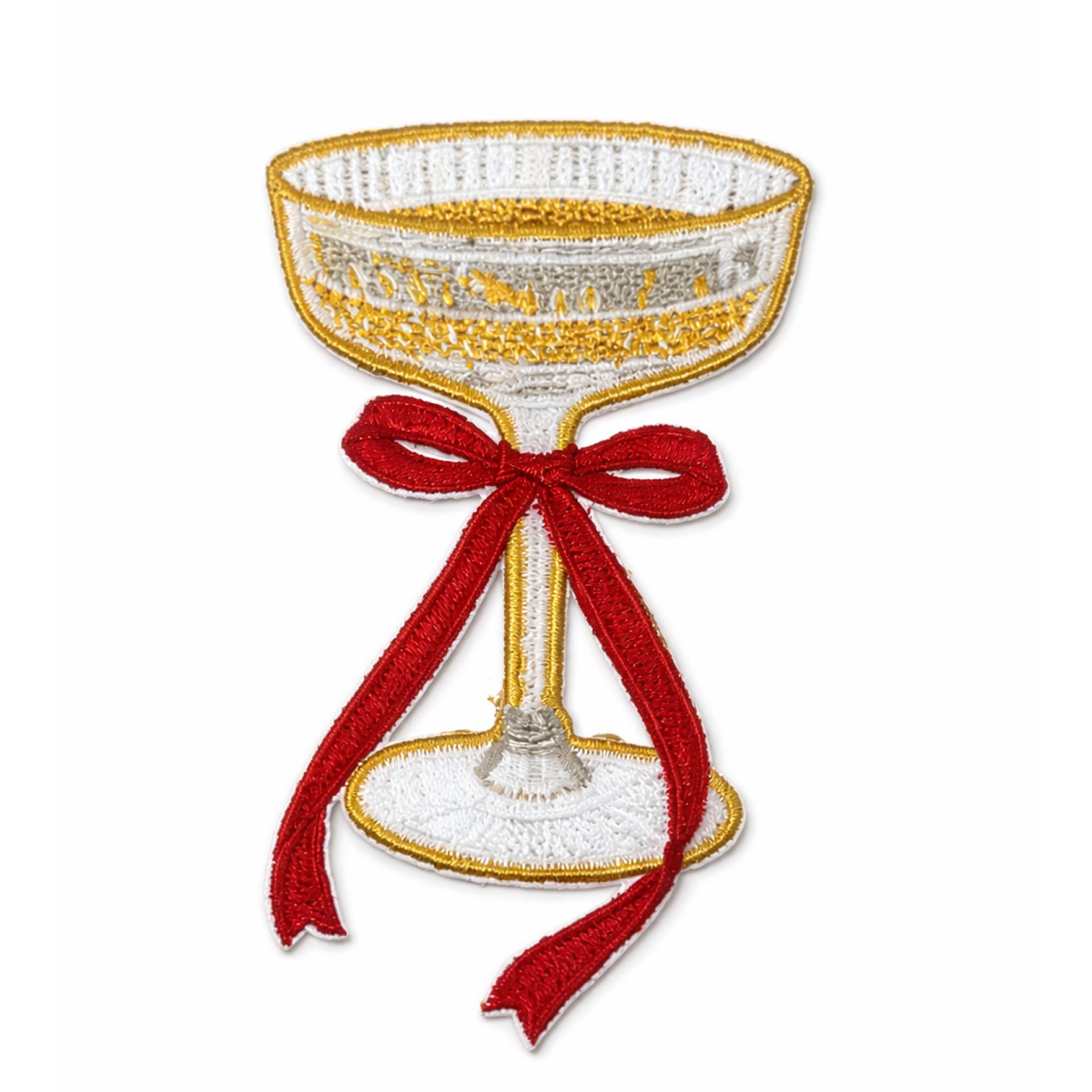 Kielegat embleem cocktailglas met strik