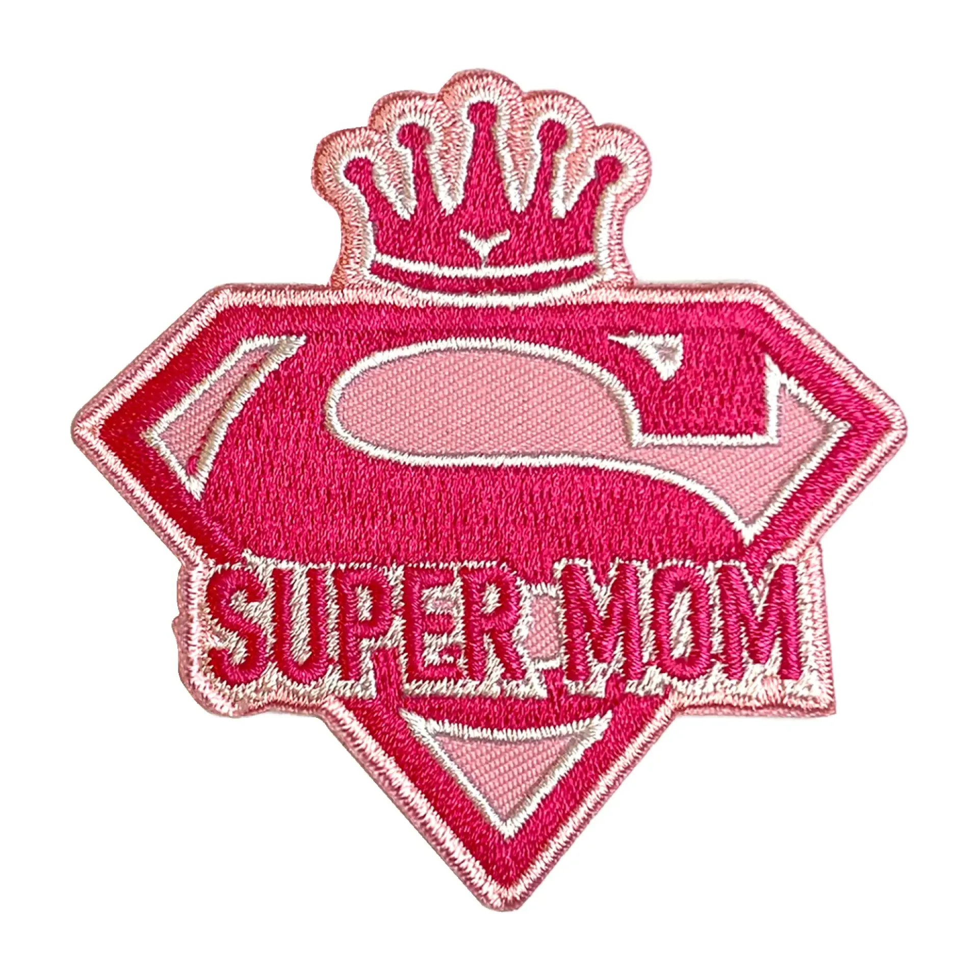 Blauw - geel embleem super mom.