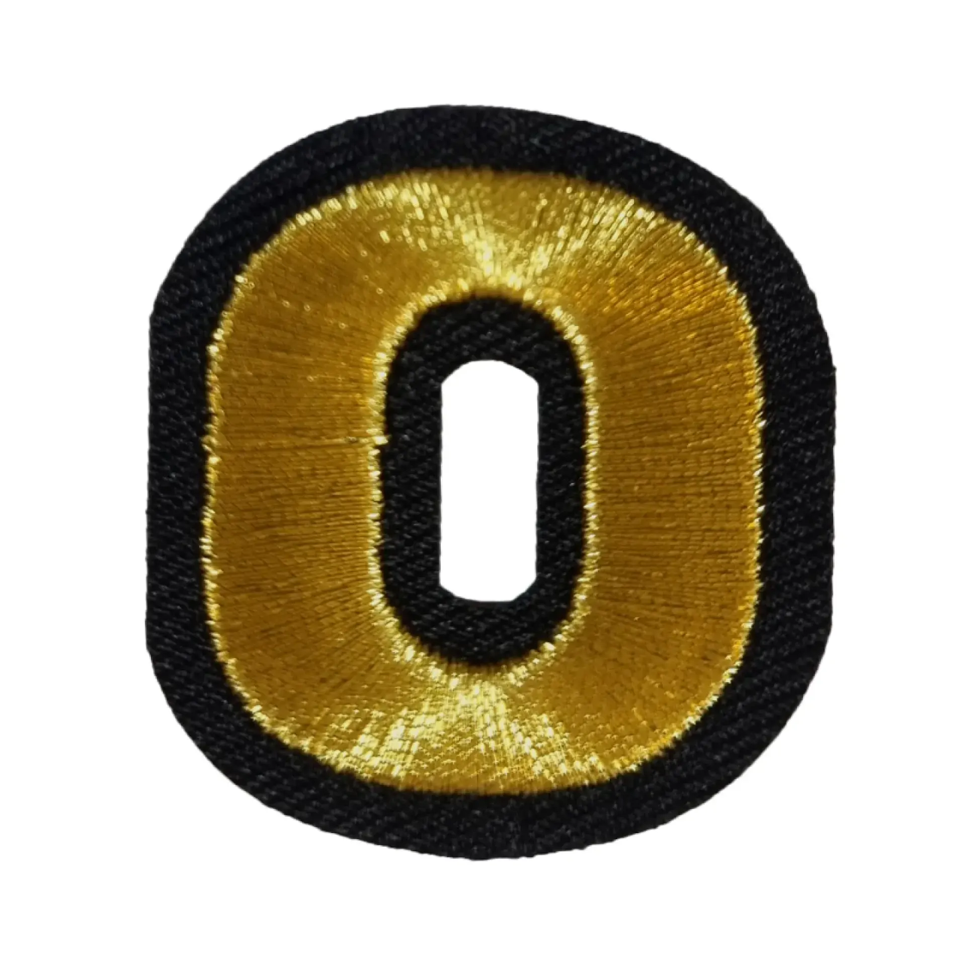 Blauw - geel embleem gouden letter O.