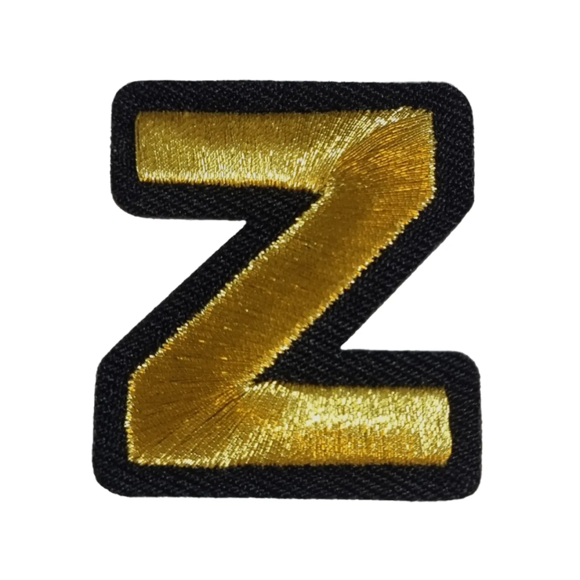 Blauw - geel embleem gouden letter Z.