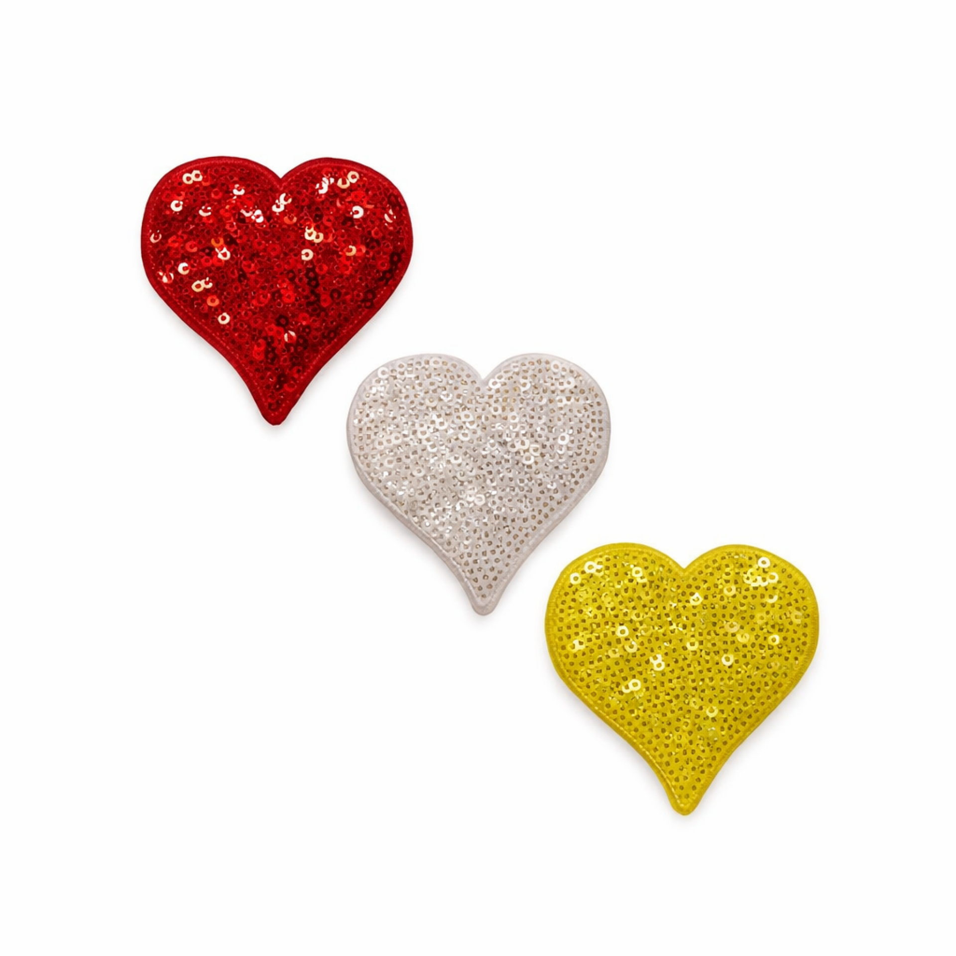 Oeteldonk embleem Hartje met pailletten set