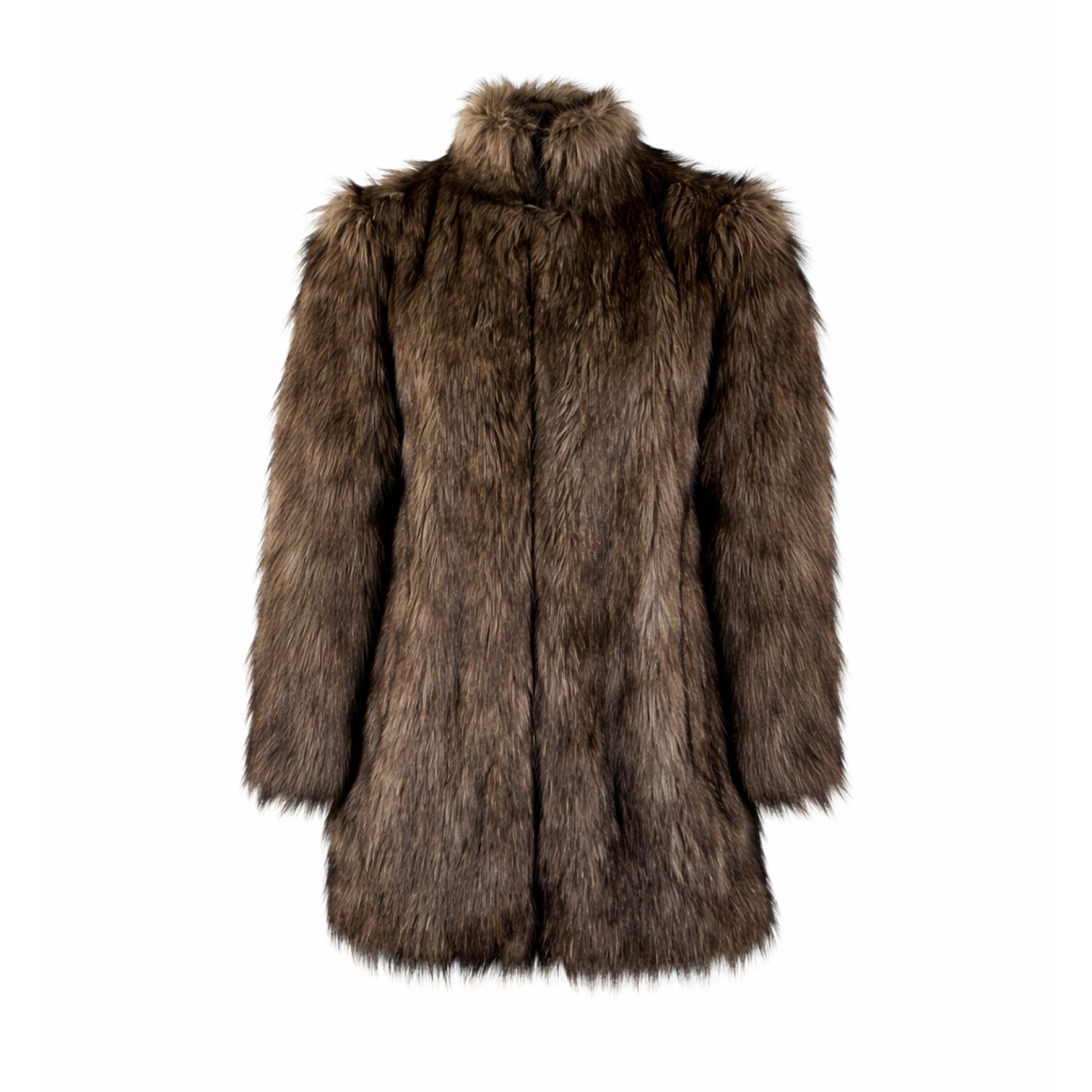 Heren bontjas lang haar