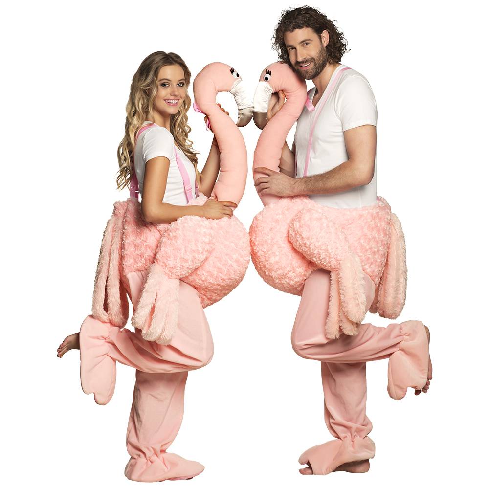 carry me flamingo kostuum unisex