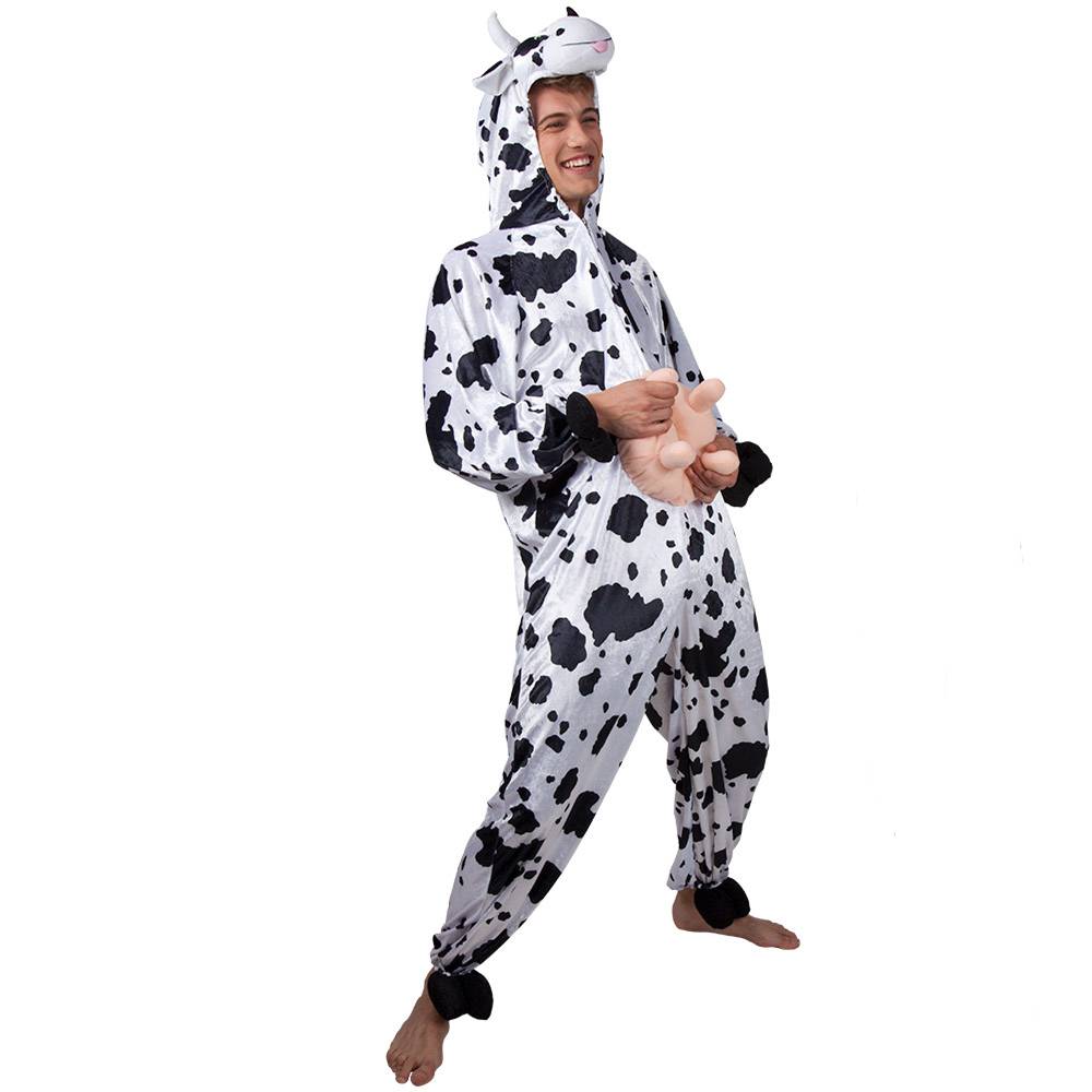 dieren onesie koe man
