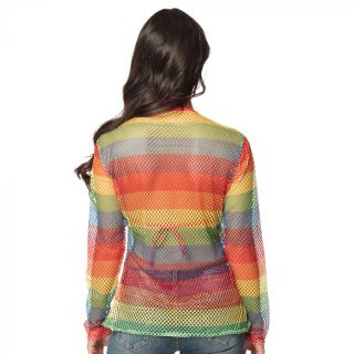 Online visnet shirt regenboog