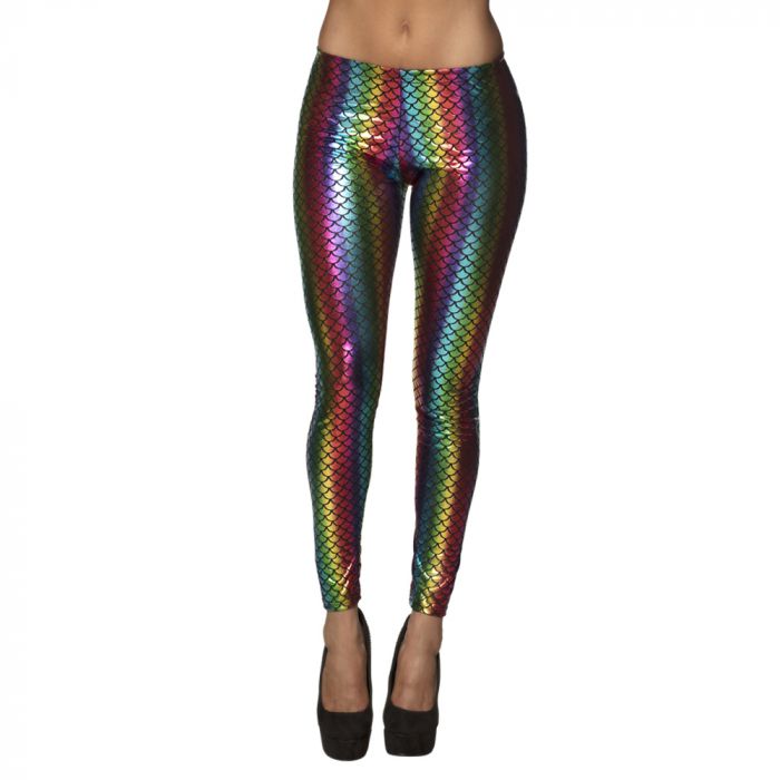 Zeemeermin legging regenboog