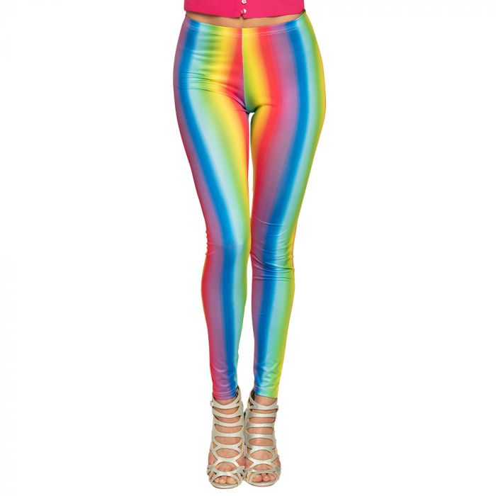 Legging regenboog - M