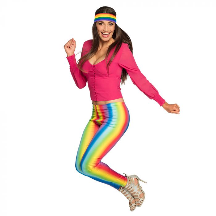 Legging regenboog - M kopen