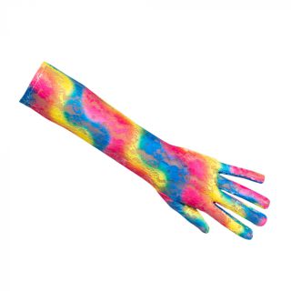 goedkope Kanten handschoenen lang regenboog