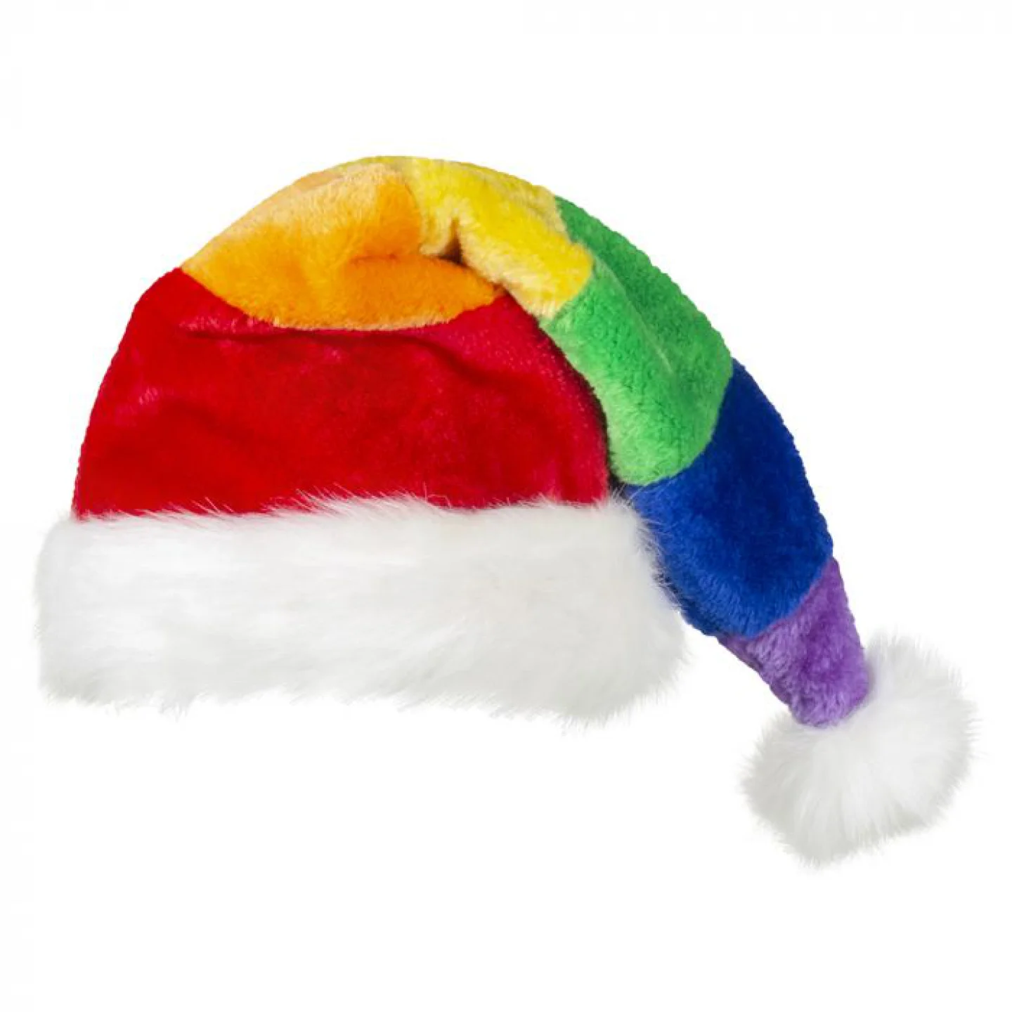 Kerstmuts regenboog.