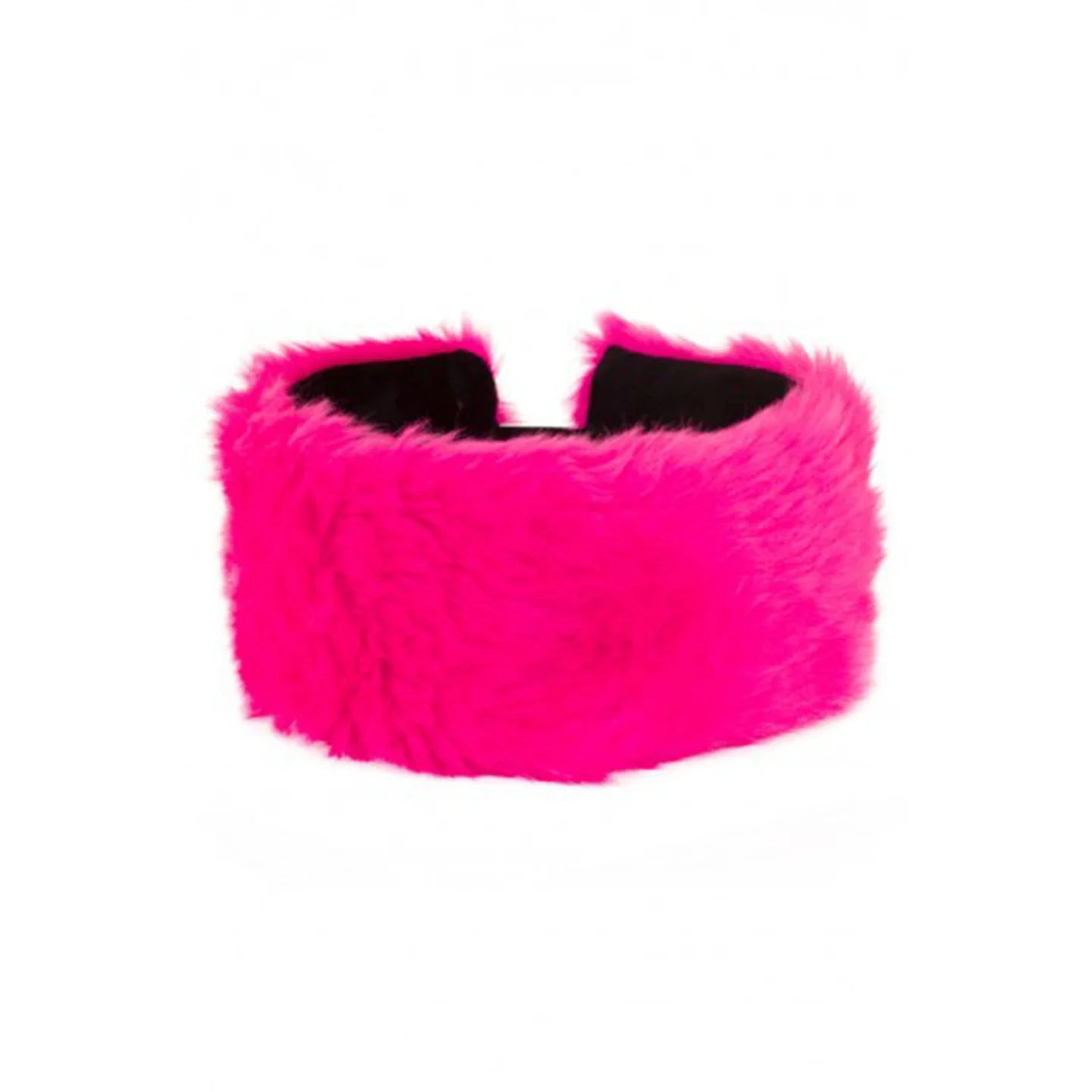 hoofdband pluche roze.