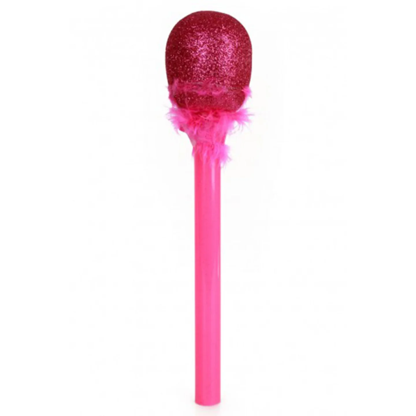 microfoon roze glitter.
