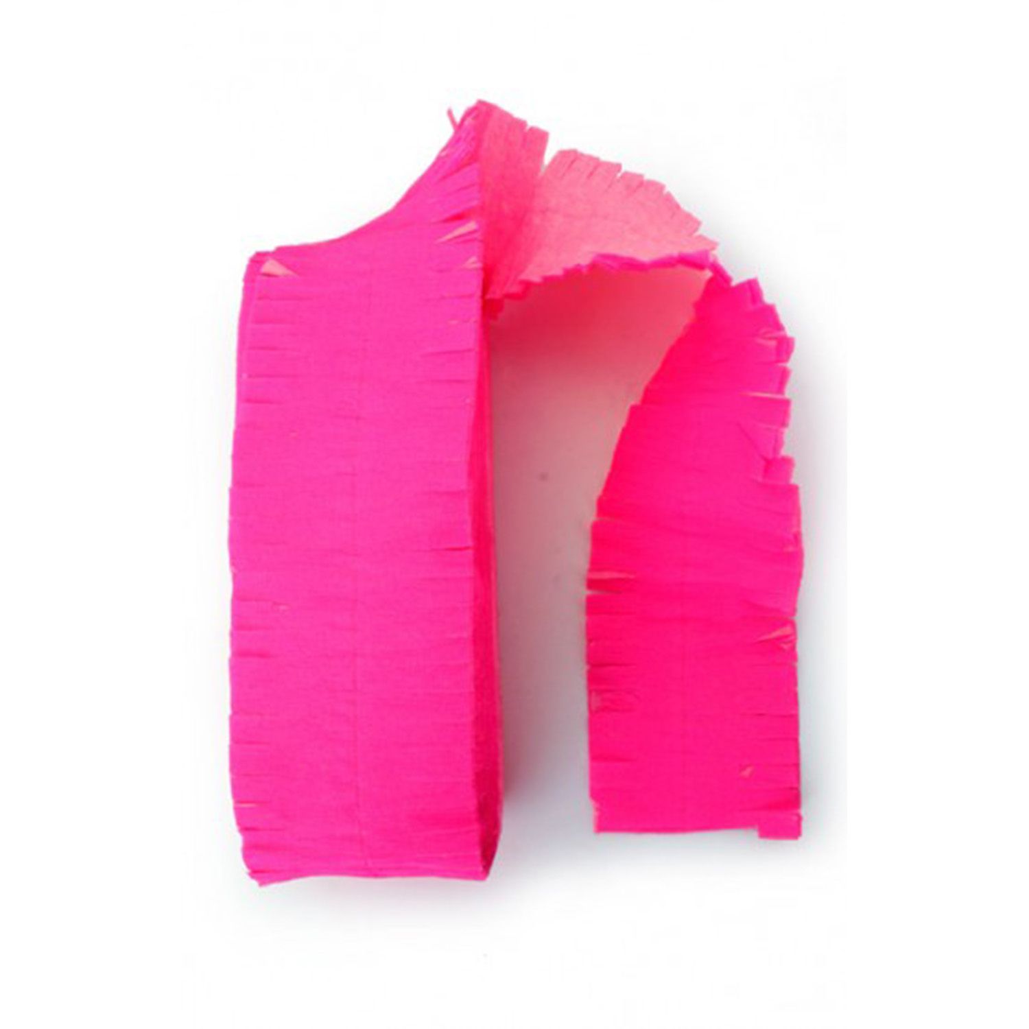 crepe guirlande fluor roze