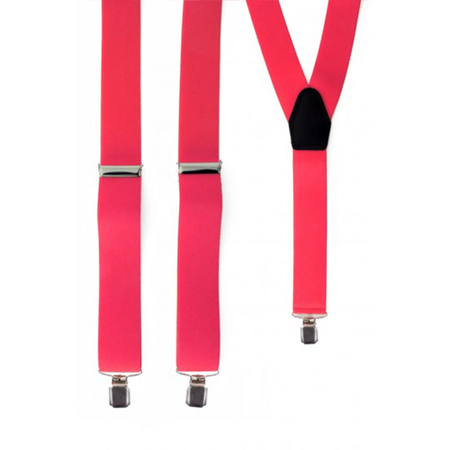 bretels fluor roze.