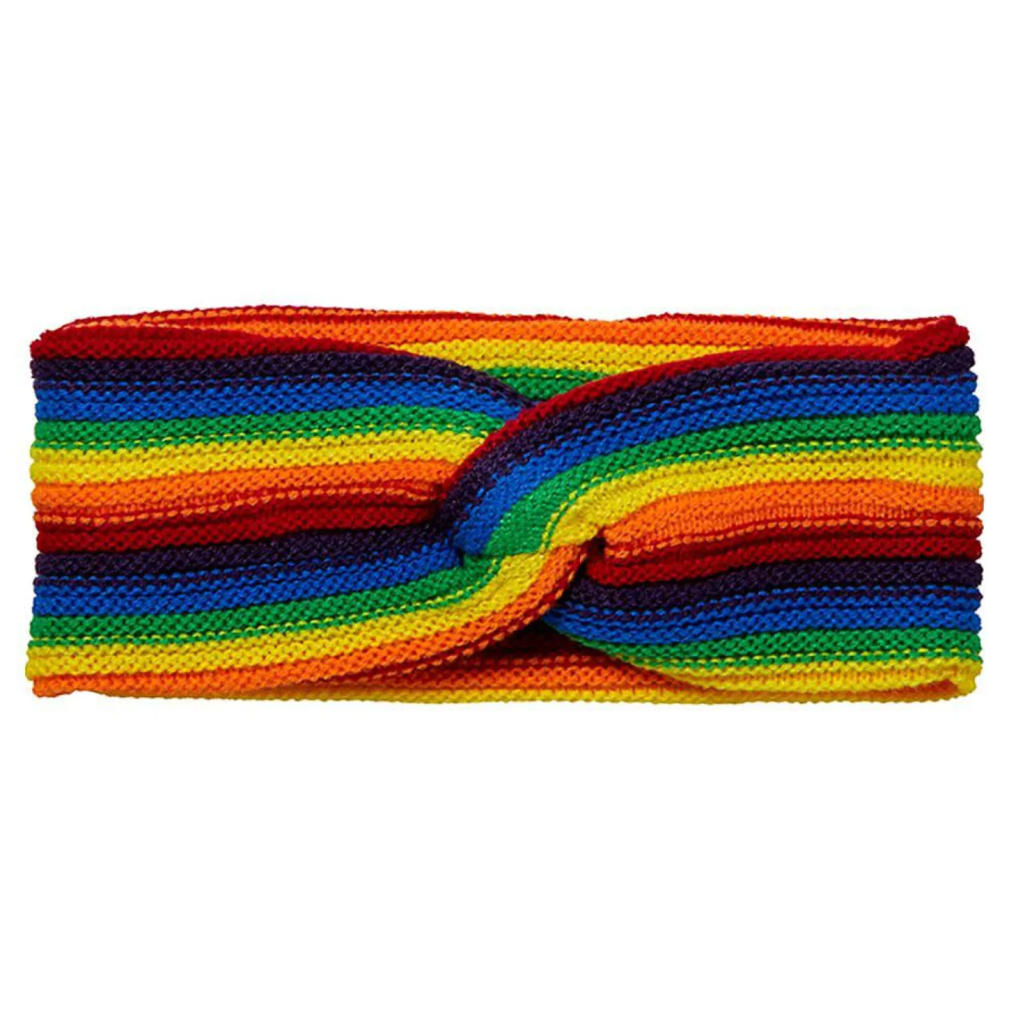 gebreide haarband regenboog kopen.
