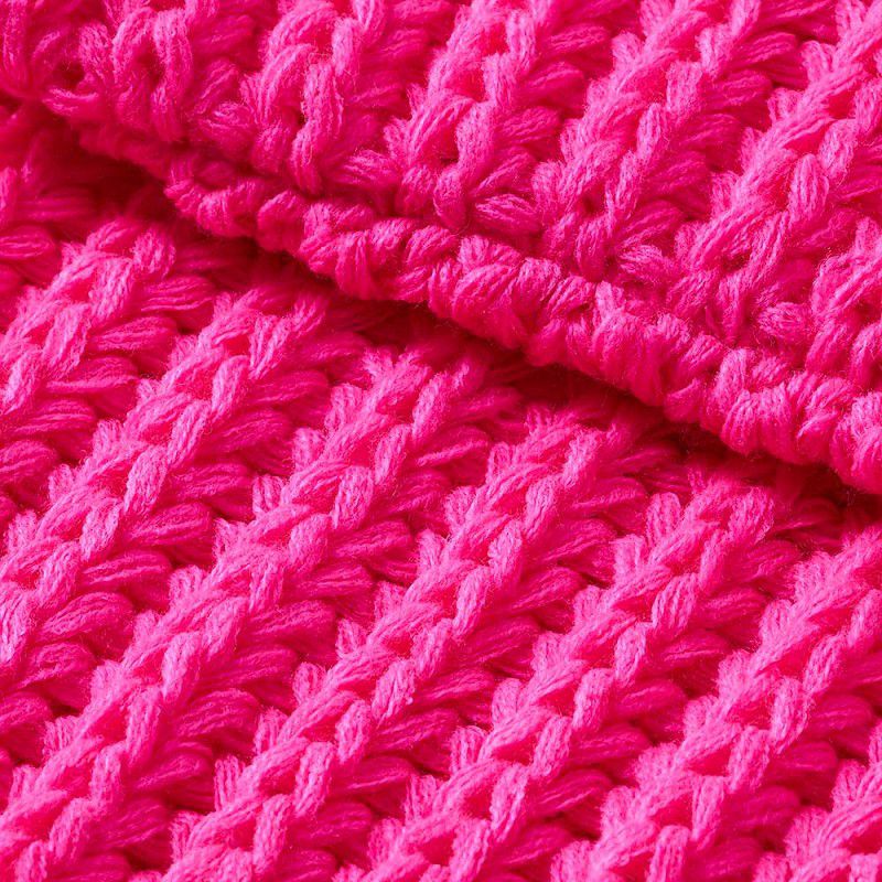 Cirkelsjaal gebreid roze kopen